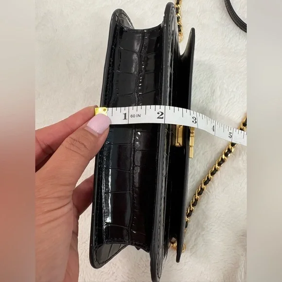 Tory Burch Britten Croc Leather Crossbag - Picture 13 of 14